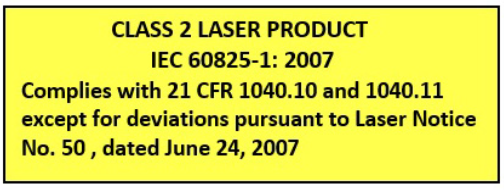 Example: Laser Notice 50